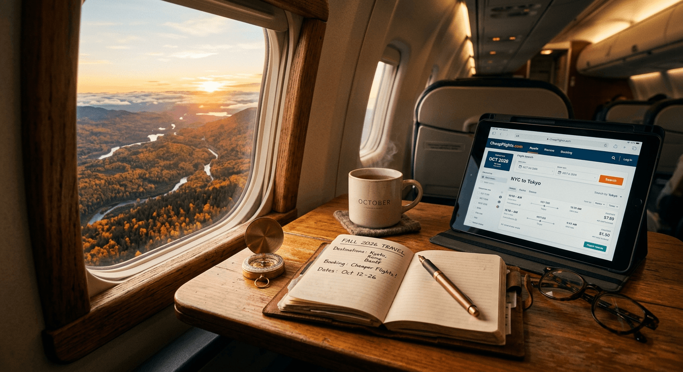 How to Find and Book the Cheapest Flights for Fall 2026 Travel